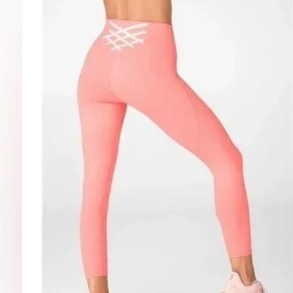 Fabletics by PowerHold "Sorbet" Coral Boost High-Waisted Leggings Size XXL - Picture 1 of 15